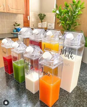 Transparent Juice Bottle