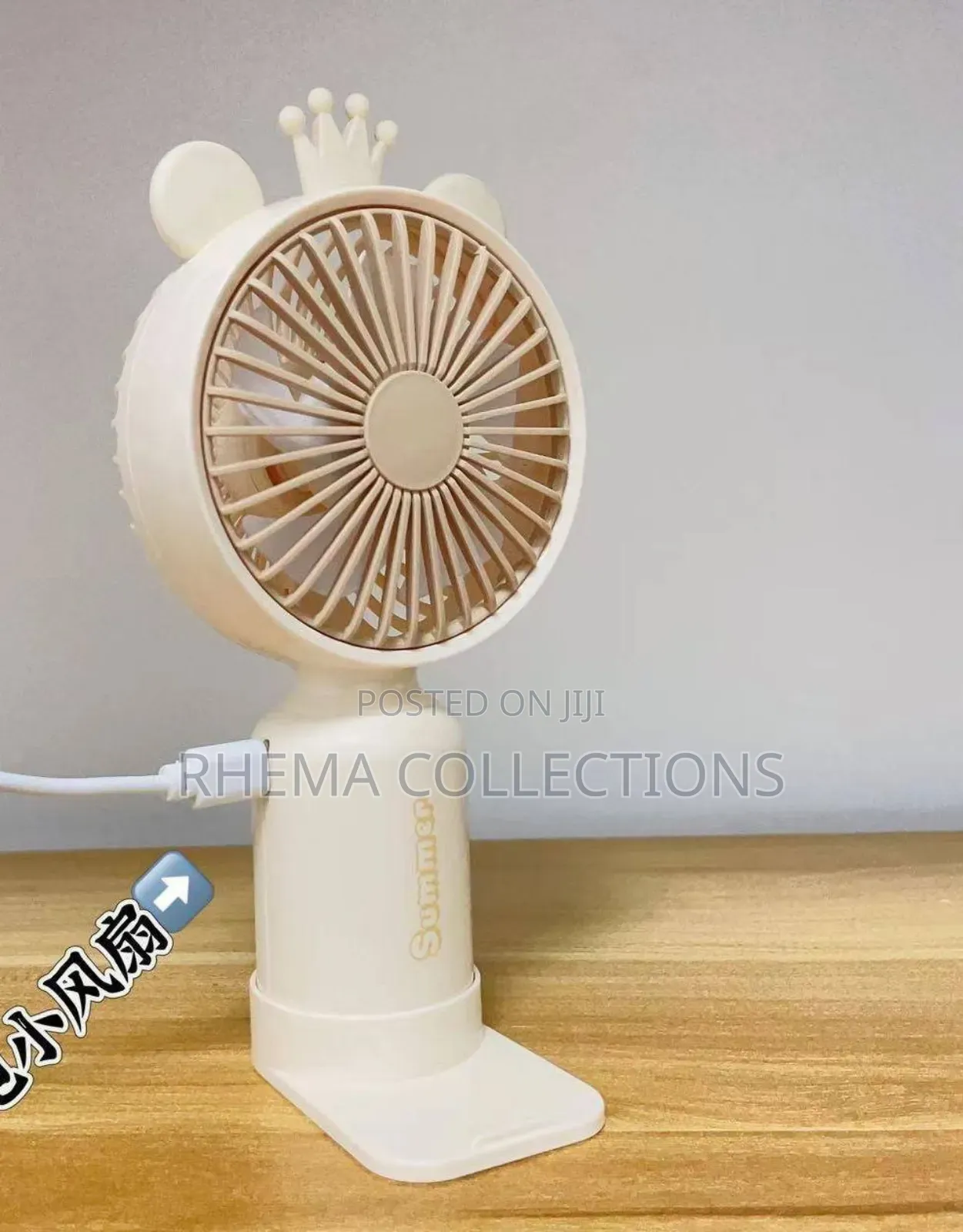 Fancy Rechargeable Led Mini Fan