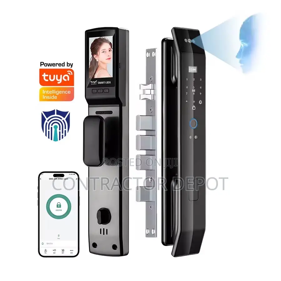 Tuya App 3d Face Recognition Digital Smart Lock for Door