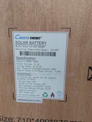 15kwh 51.2v Cworth Energy Solar Lithium Ion Battery