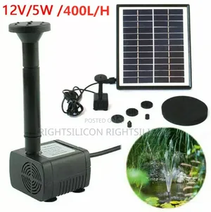 Usa Solar Panel Powered Water Feature Pump Garden