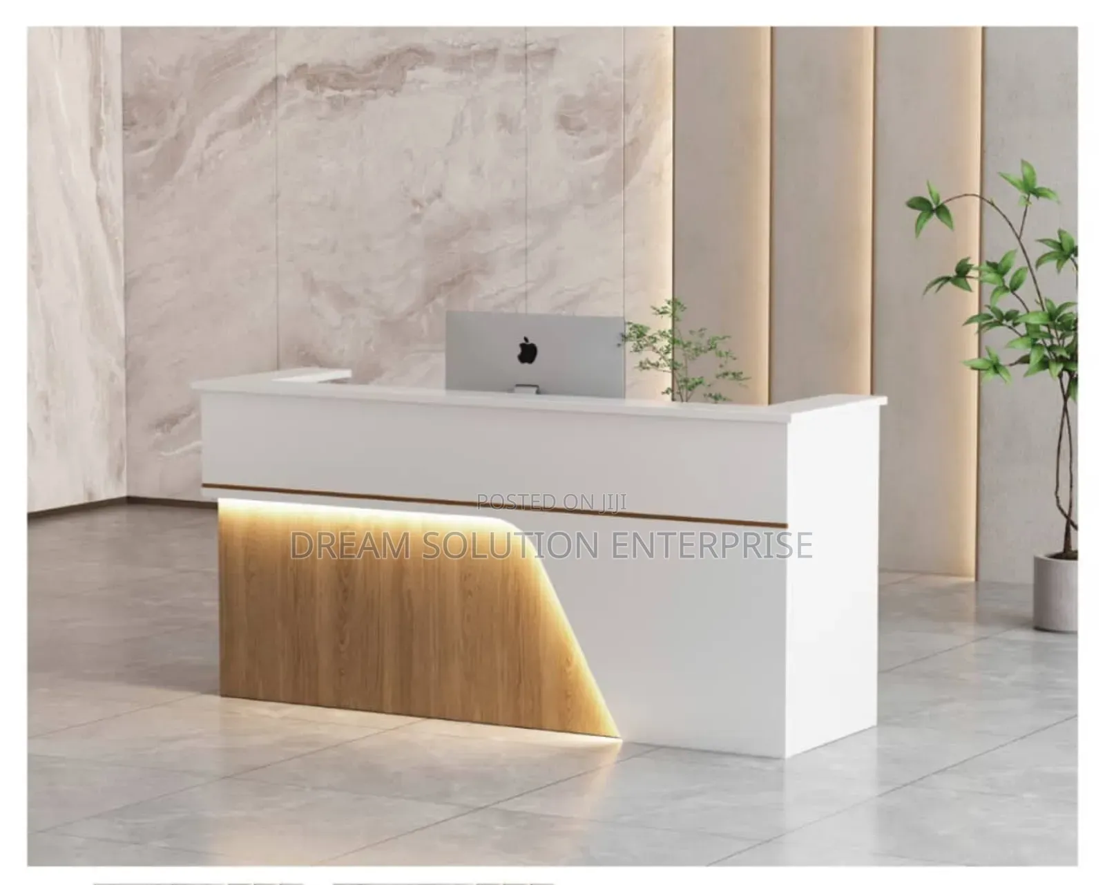 Standard White Reception Desk