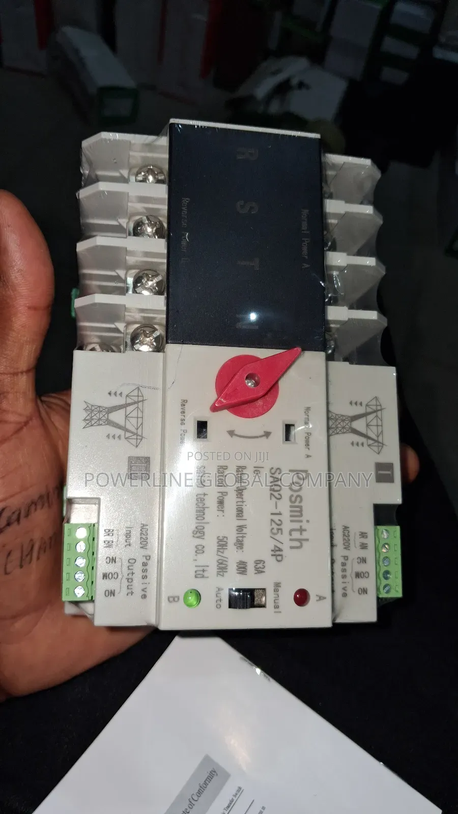 125amps Automatic Change Over 4 Pole for Homes/ Offices/ Bar