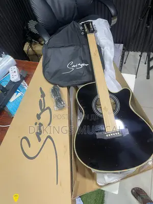 Smiger Semi Acoustic Ga-H60-Bk Electric- Guitar