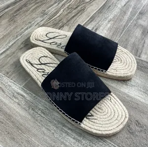 Premium Loropiana Wool Mule Blackcream Sole Top Leather Pam