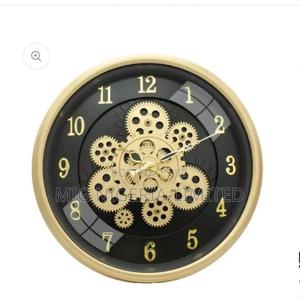 Moving Gear Clock 16 Inch -by the Clock Factory Golden Color - Mig ...