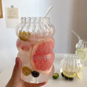 Cloud Shape Borosilicate Glass Water,Juice Mug