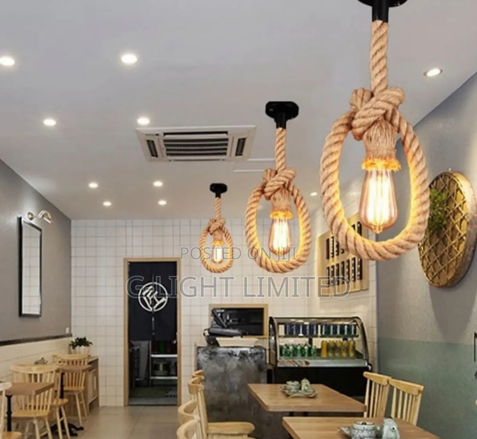 Wooden Drop Light