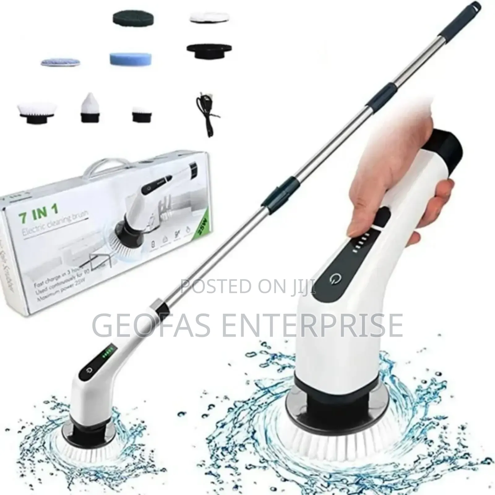 Multi-Functional Home and Office 7in1 Spin Scrubber