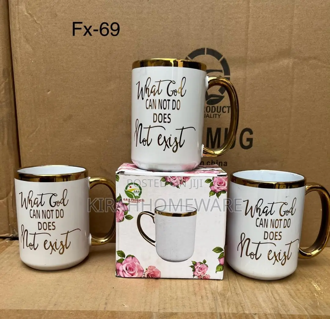 Ceramic Gold Mug Cup
