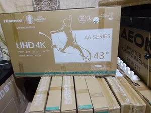 Quality 43" Hisense Uhd Tv + Free Wall Hanger Netflix