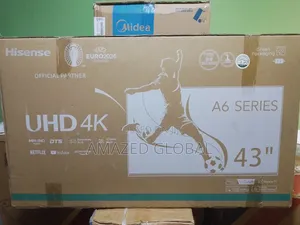 Hisense 43"(43a6k) Uhd Frameless Smart Tv With Prime Video