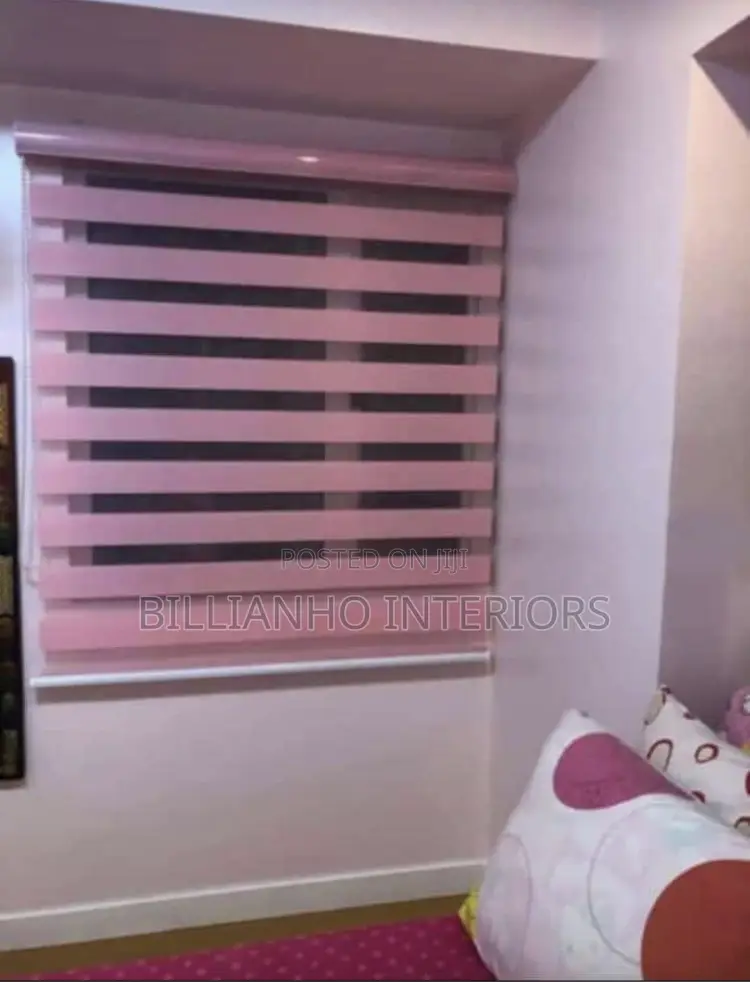 Pink Day Night Window Blinds