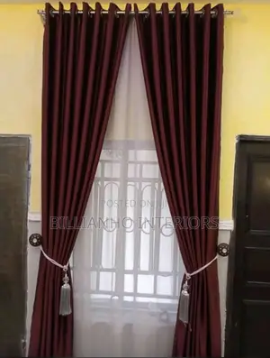 Wine Turkish Curtains