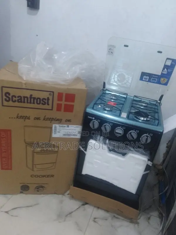 Scanfrost 4-Burner Freestanding Gas Cooker With Oven