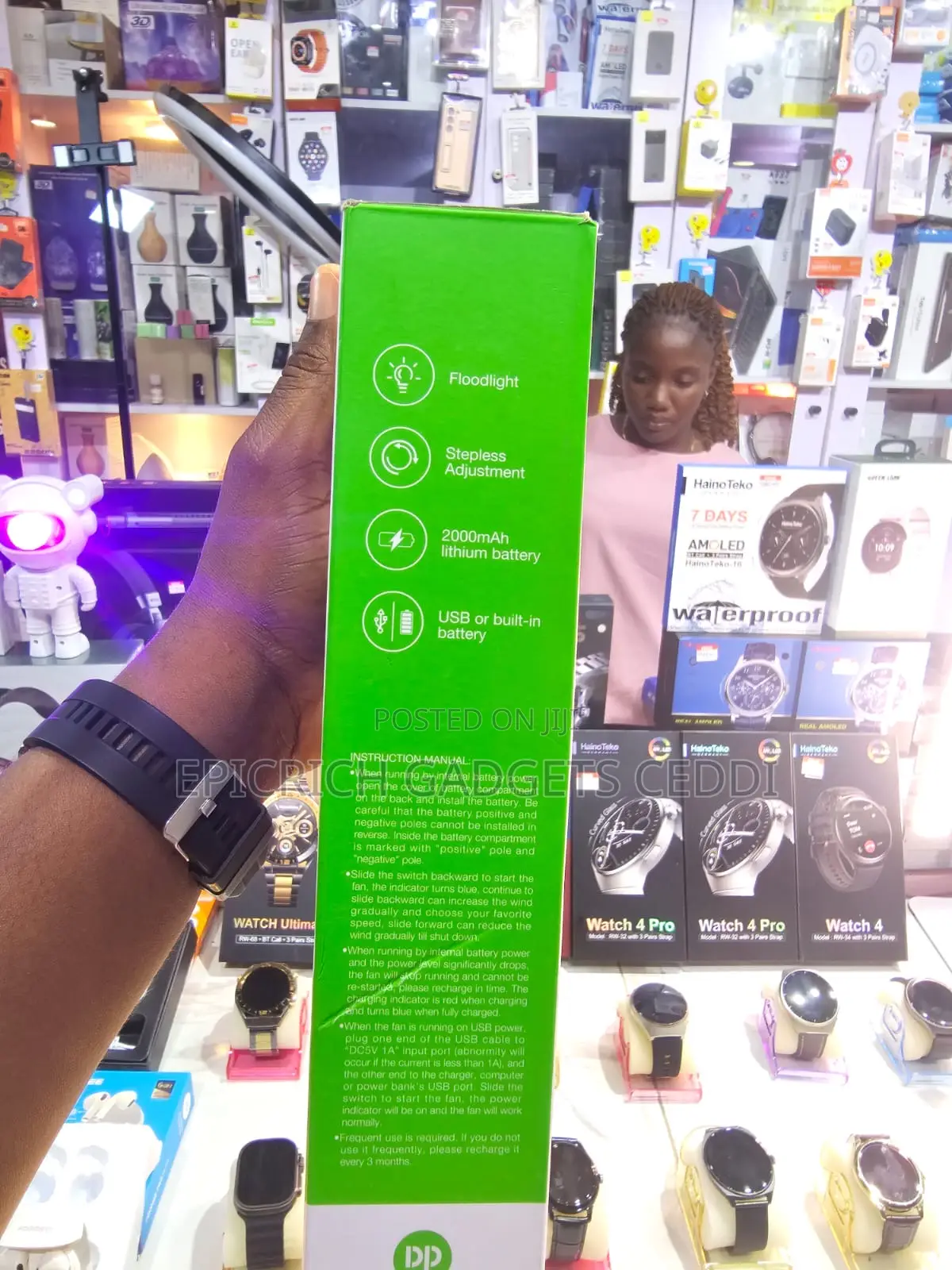 Dp Handheld Rechargeable Fan