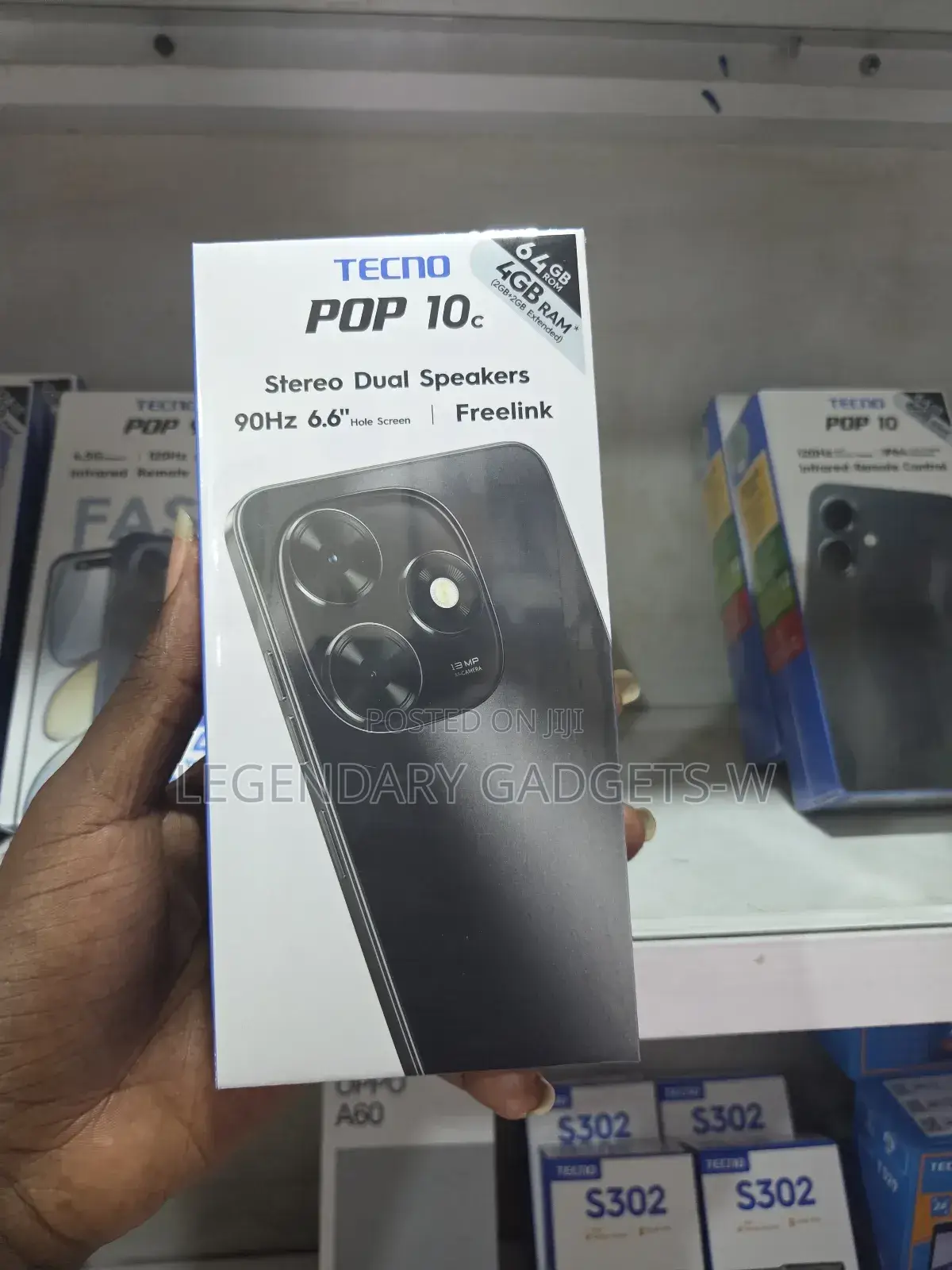 New Tecno Pop 10C 64 GB Black
