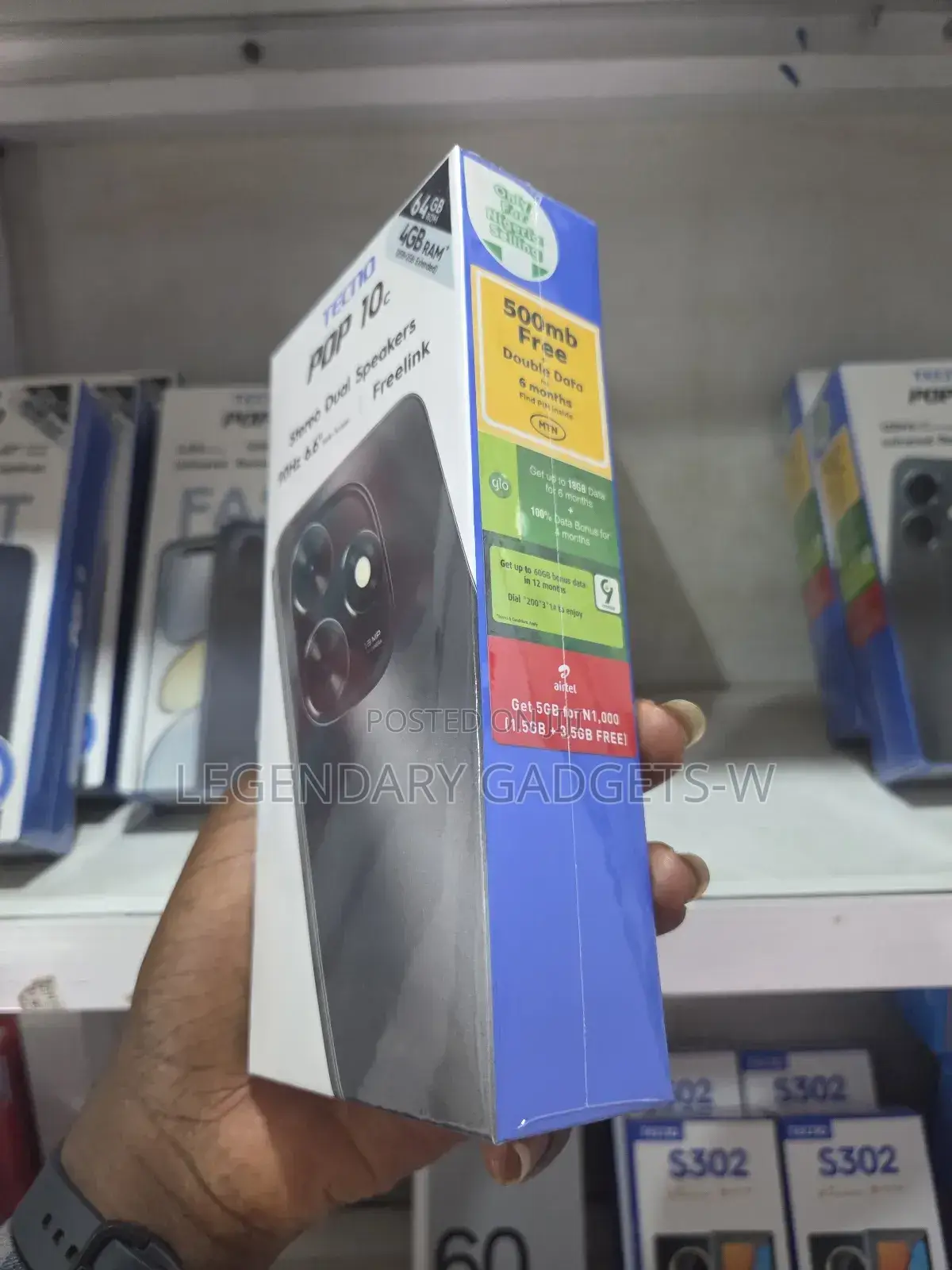 New Tecno Pop 10C 64 GB Black