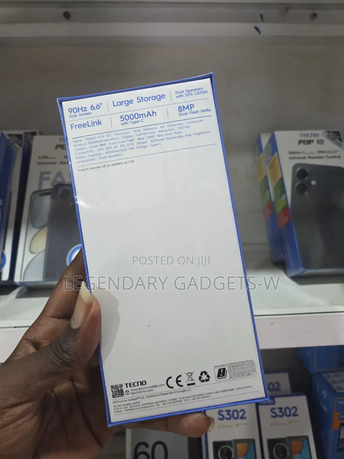 New Tecno Pop 10C 64 GB Black