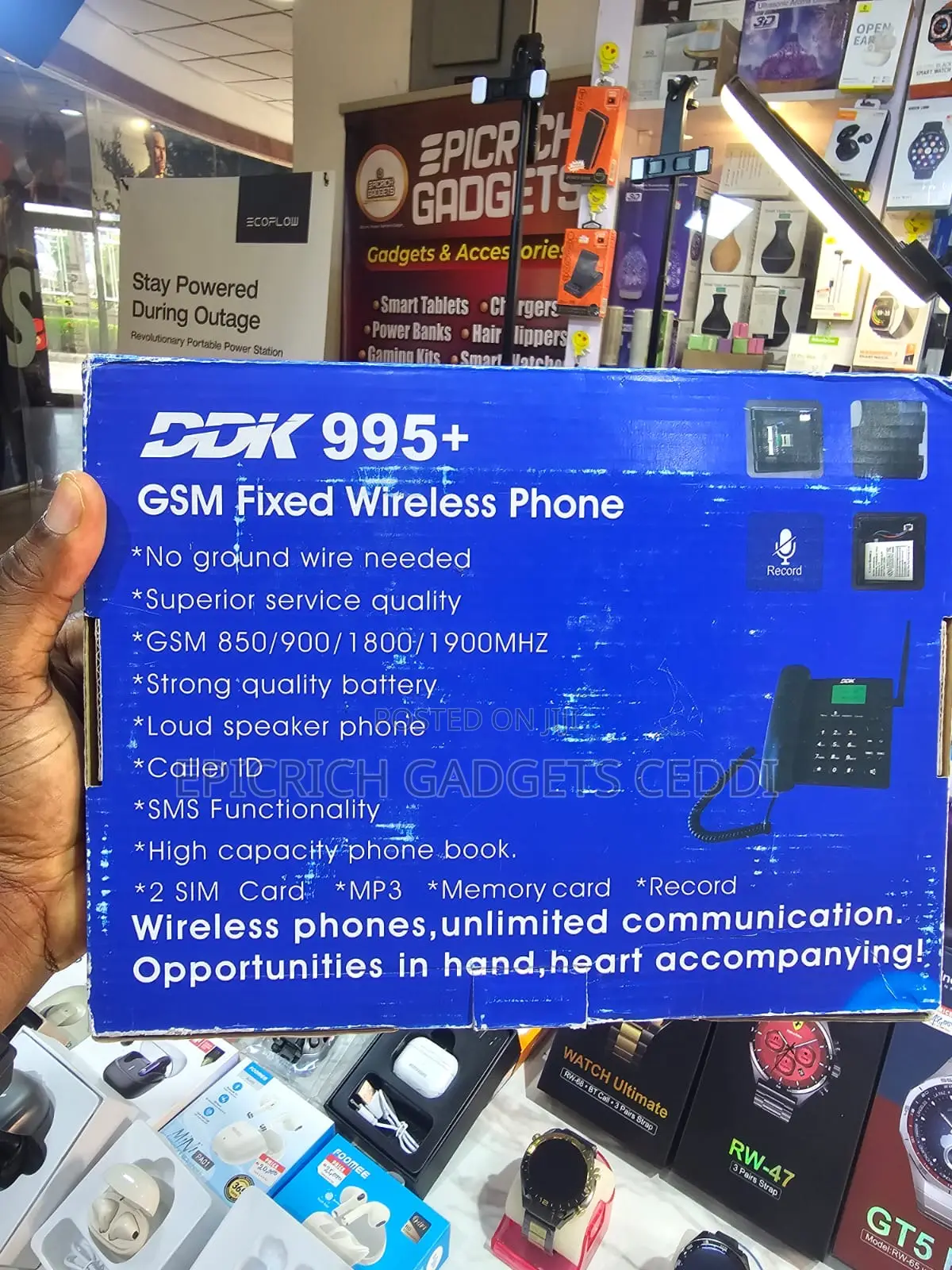 Ddk 995+ Wireless Table Phone With Dual Sim