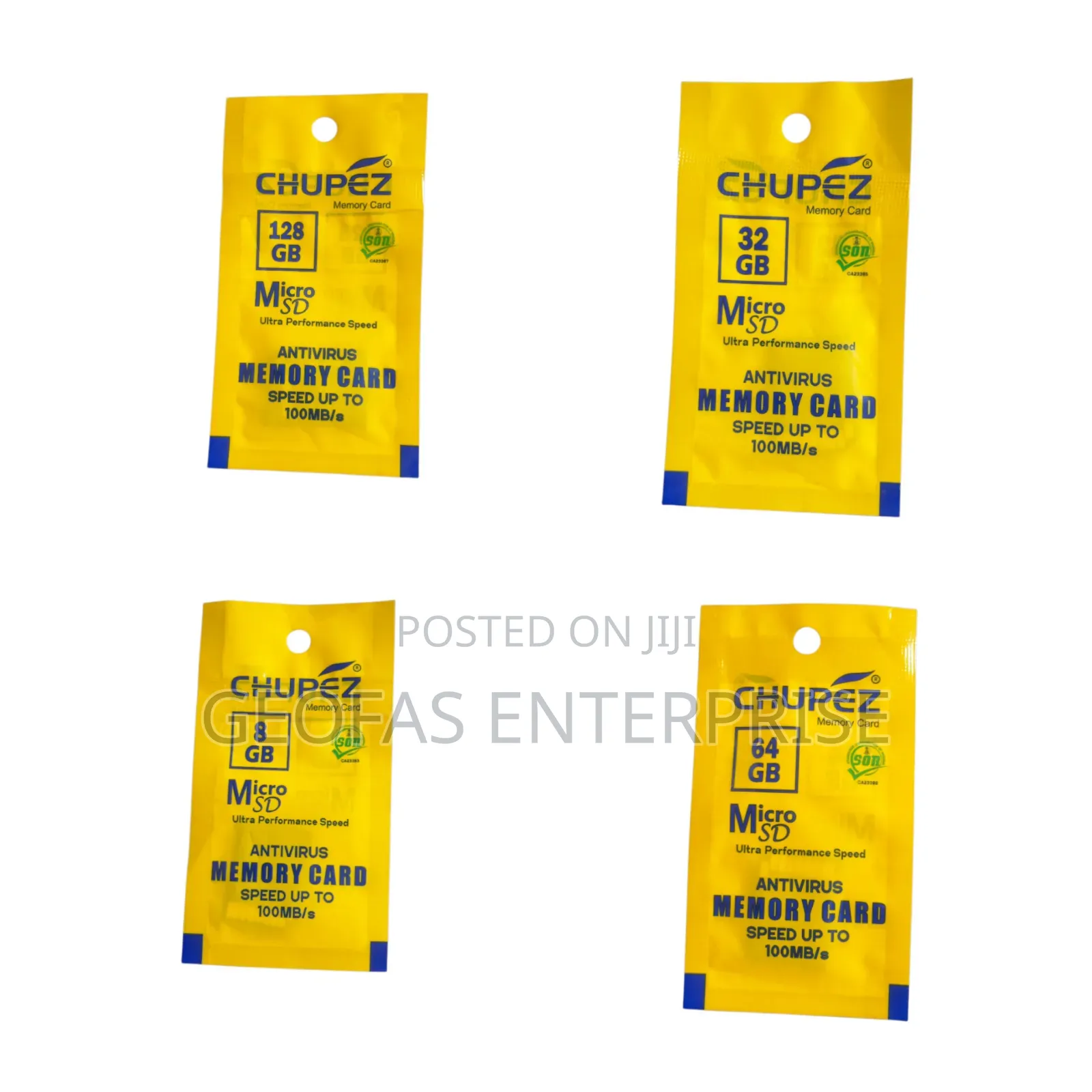 Original Chupez 2,4,8,32,64,128g Antivirus Memory Card