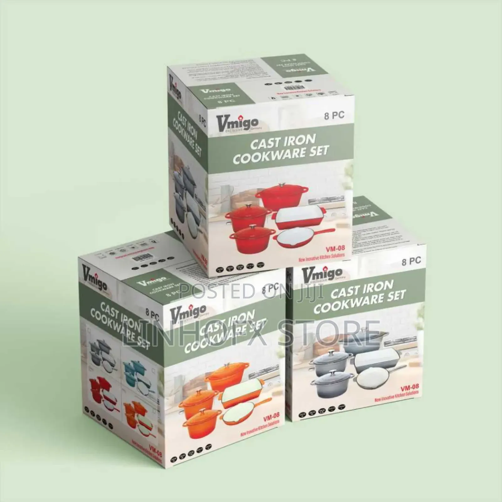 Vmigo Cast Iron Cookware Set