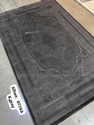 K.Grey High Quality Center Rug Turkish