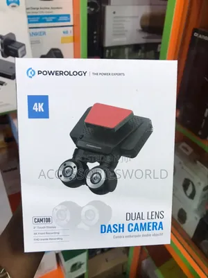 Powerology Dual Lens Dash Camera (Cam108)