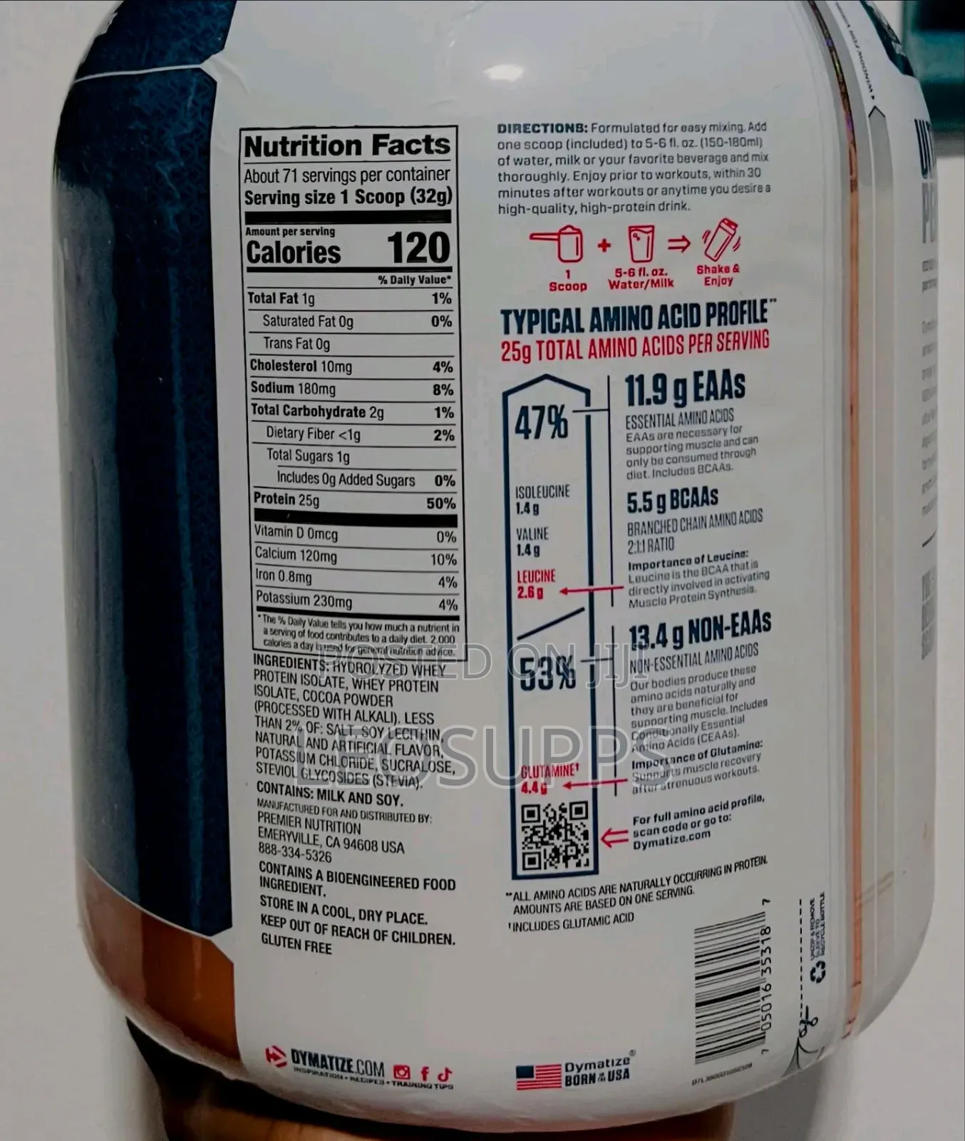 Dymatize Iso100 5lb 71servings (Whey Protein Isolate)