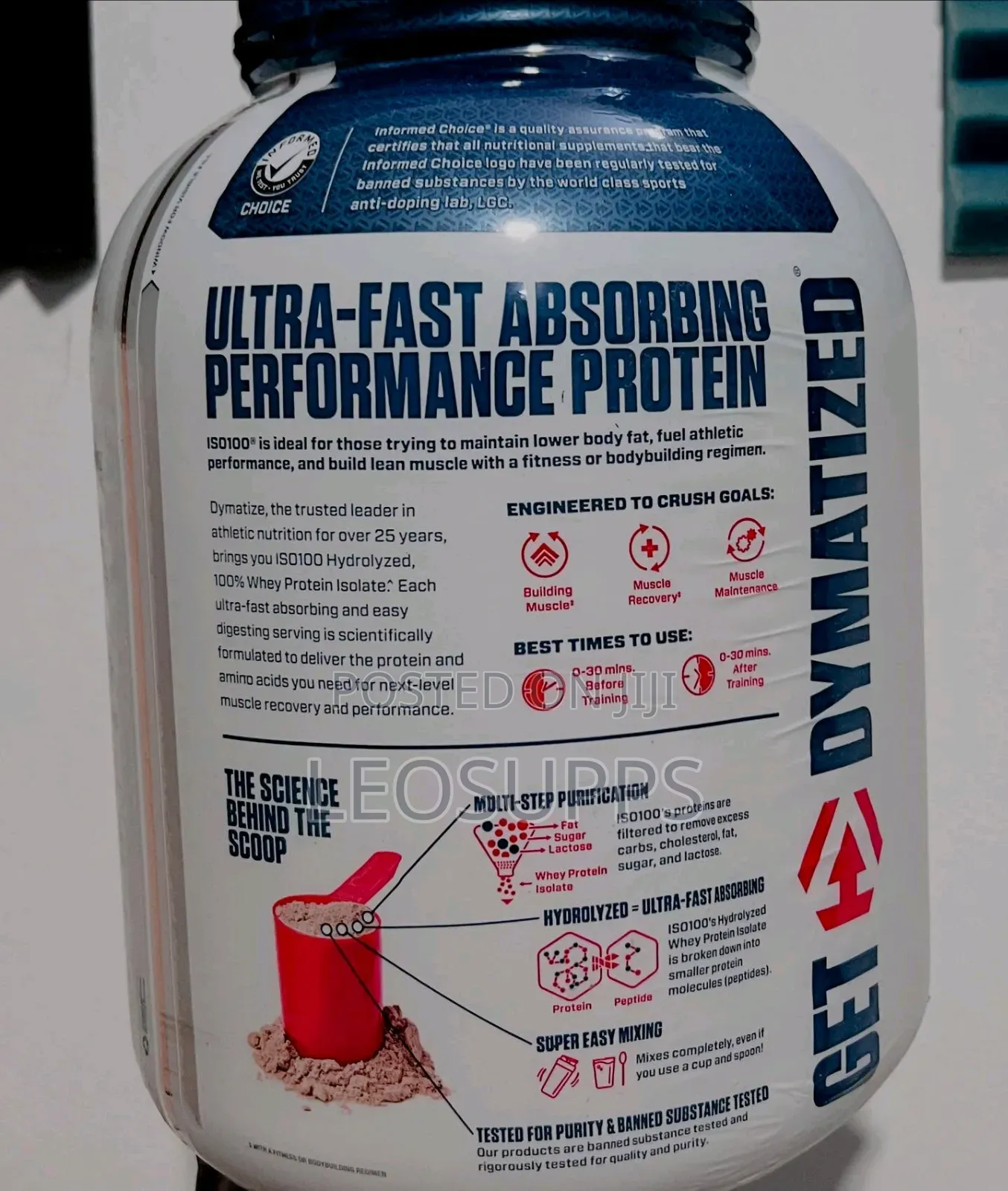 Dymatize Iso100 5lb 71servings (Whey Protein Isolate)