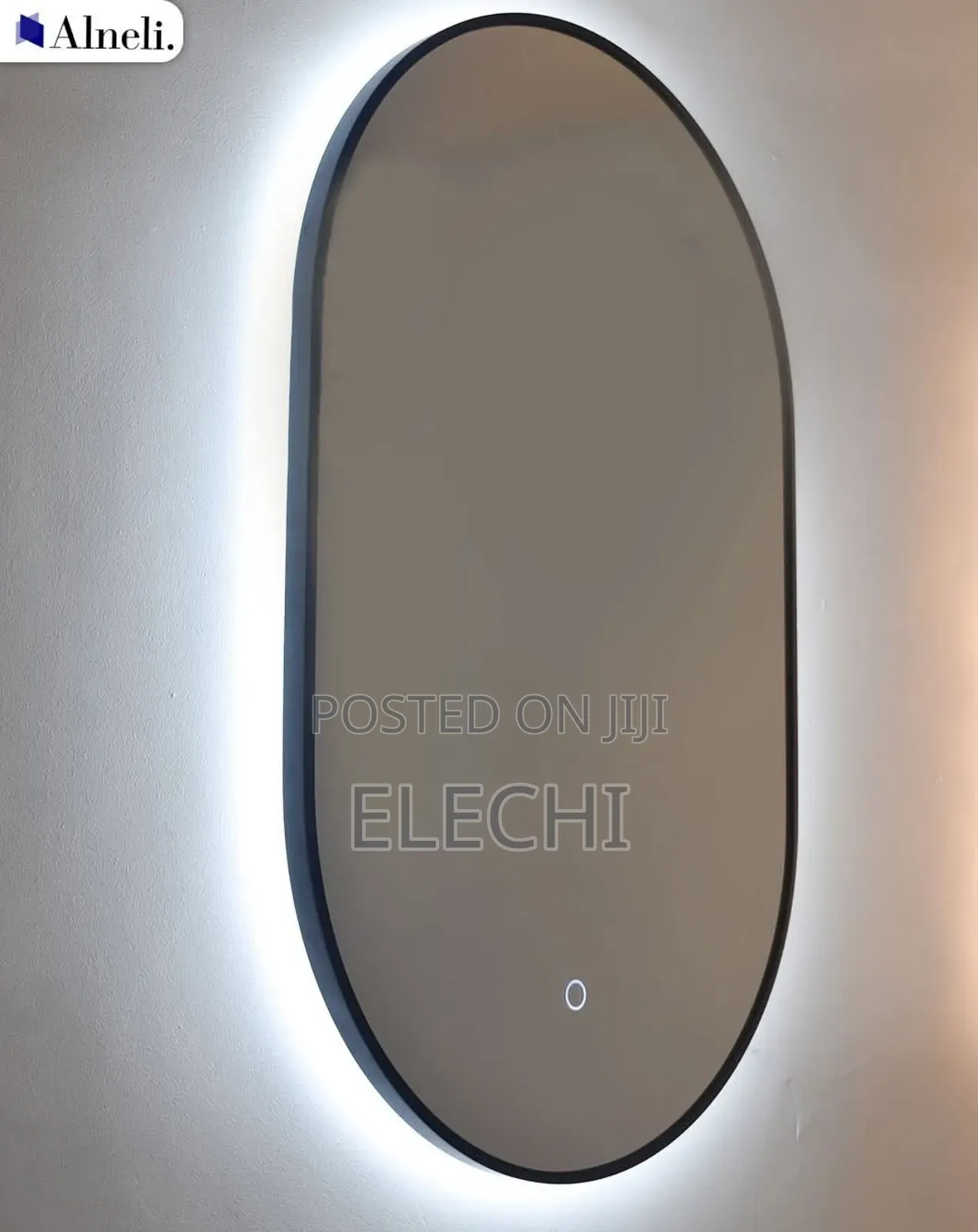 Black Light Black Frame Led Mirror