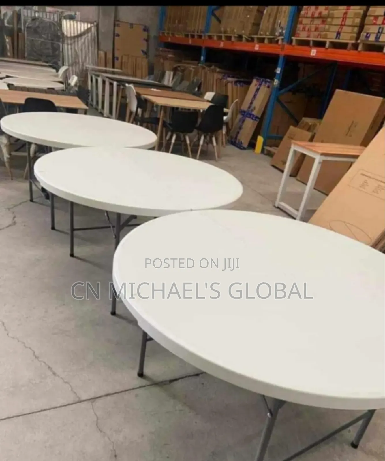 6ft Round Table for 12 Seater