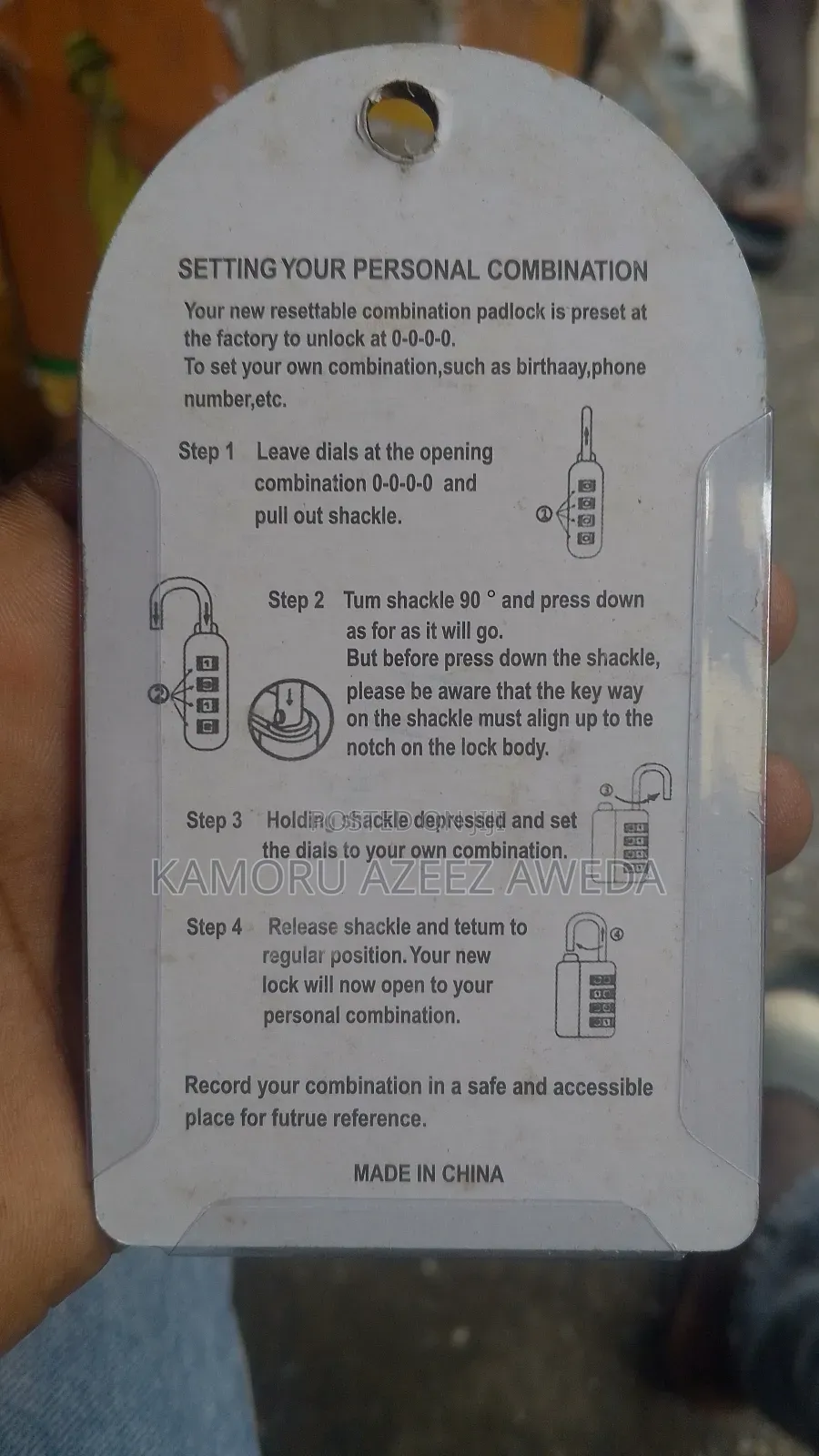 Settings Padlock Original