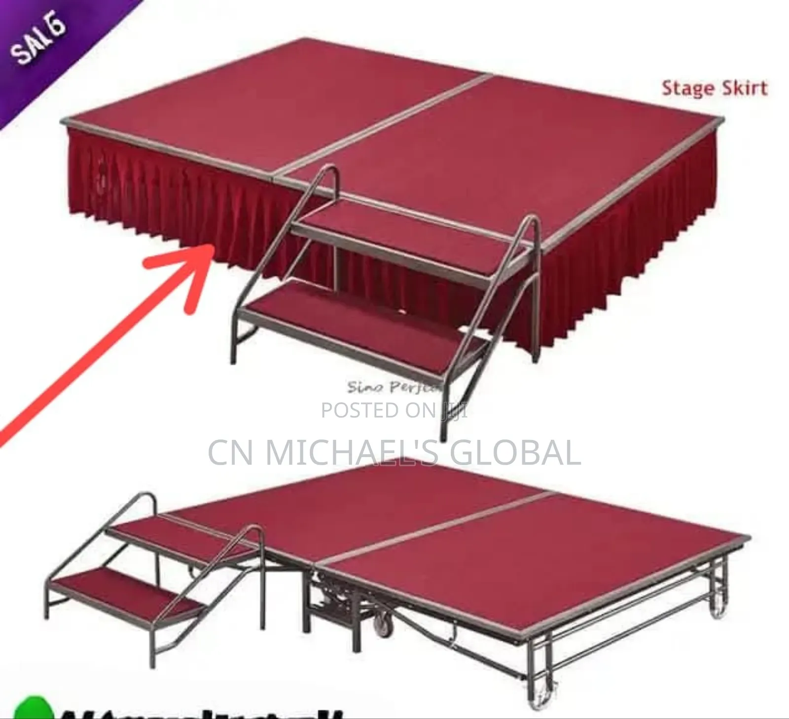 6 by 8ft Movable Stage