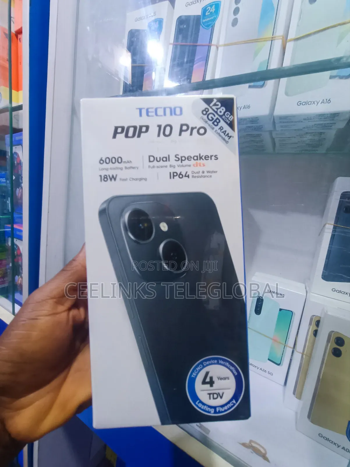 New Tecno Pop 10 128 GB Black