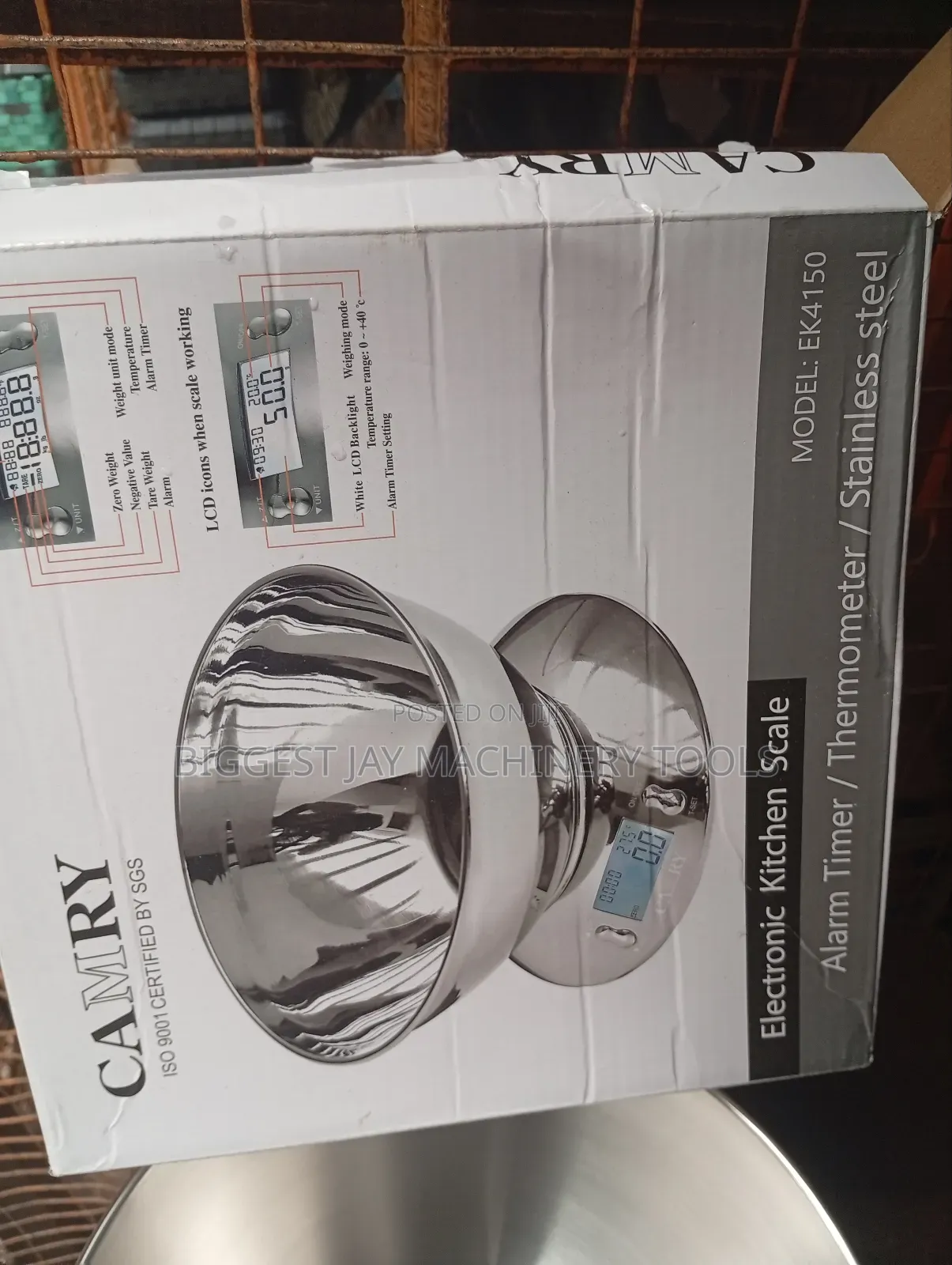 Stainless Kitchen Bowl Scale Camry