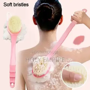 2in1 Bath Brush Body Exfoliating Scrubber Long Handle Body