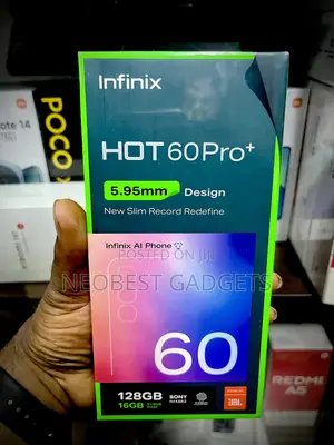 New Infinix Hot 60 Pro+ 128 GB Black
