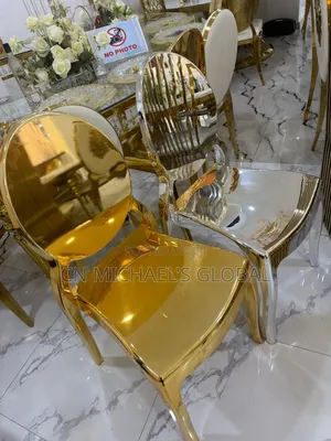 Gold and Silver Mirror Luxury Chairs