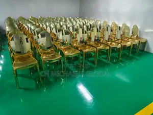 Gold and Silver Mirror Luxury Chairs
