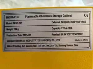 Chemical Storage Cabinet 83litres