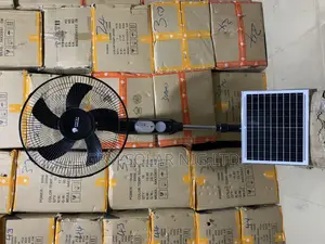 Solar Rechargeable Standing Fan With Remote and Sotf Button