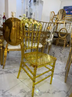 Acrylic Gold Napoleon Chair