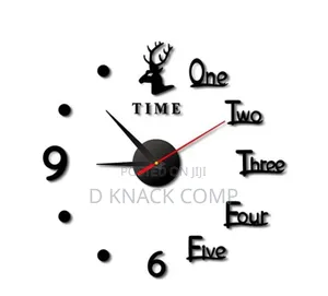 3d Diy Black Number Wall Clock Stickers