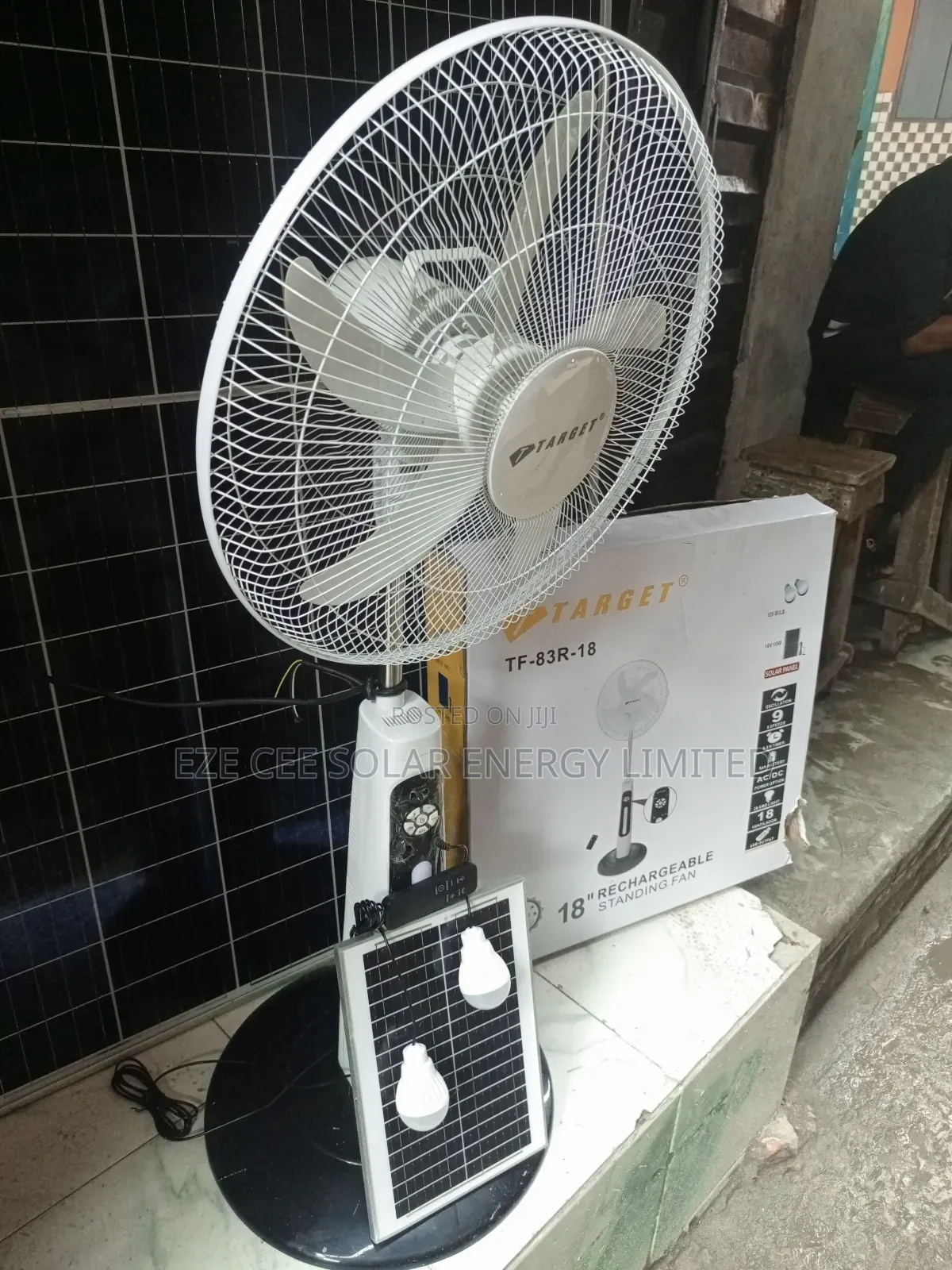 Solar Rechargeable Fan