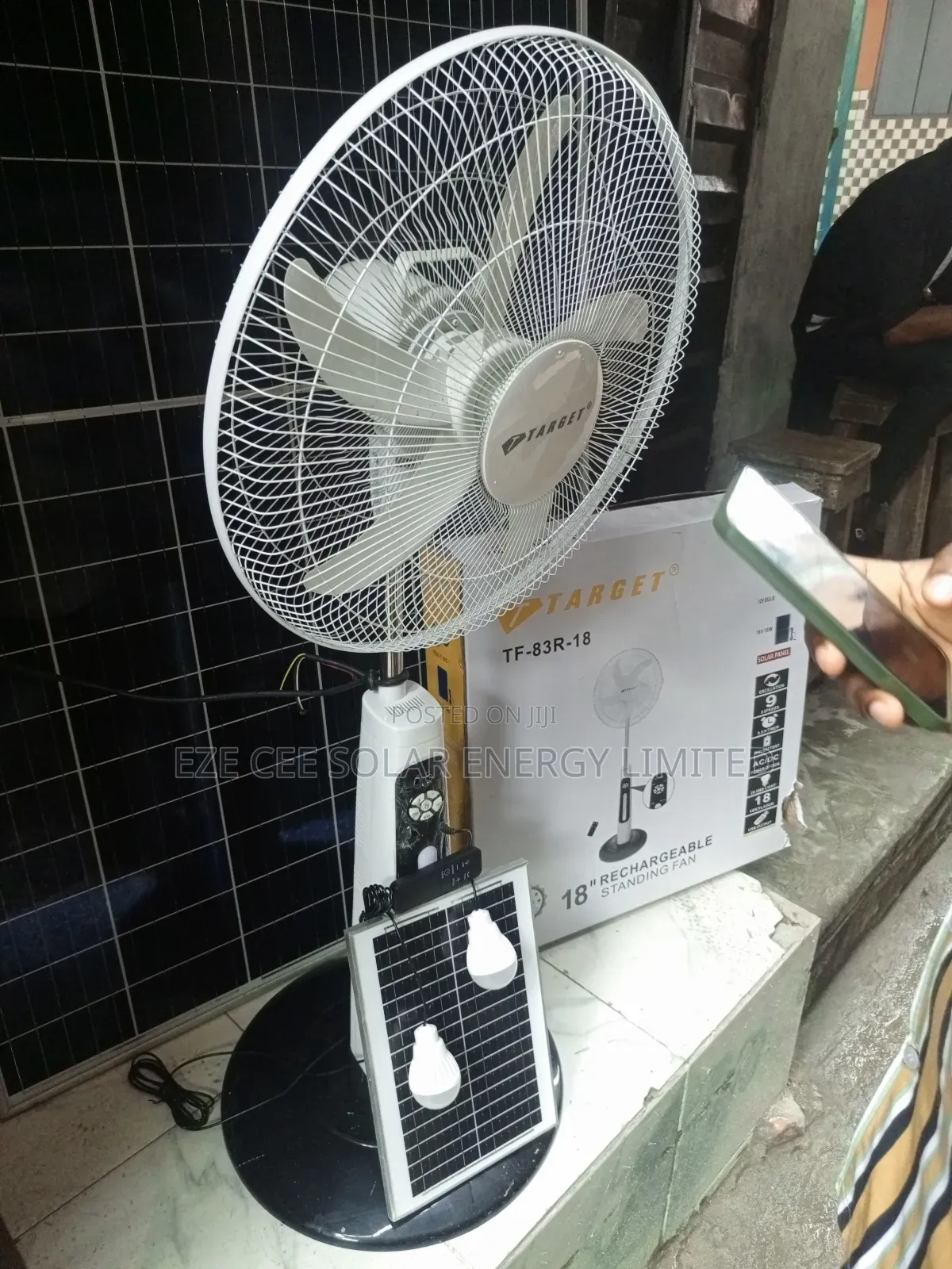 Solar Rechargeable Fan