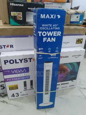 Maxi Fz10-22jr –Slim Tower Fan With Wide Angle Oscillation