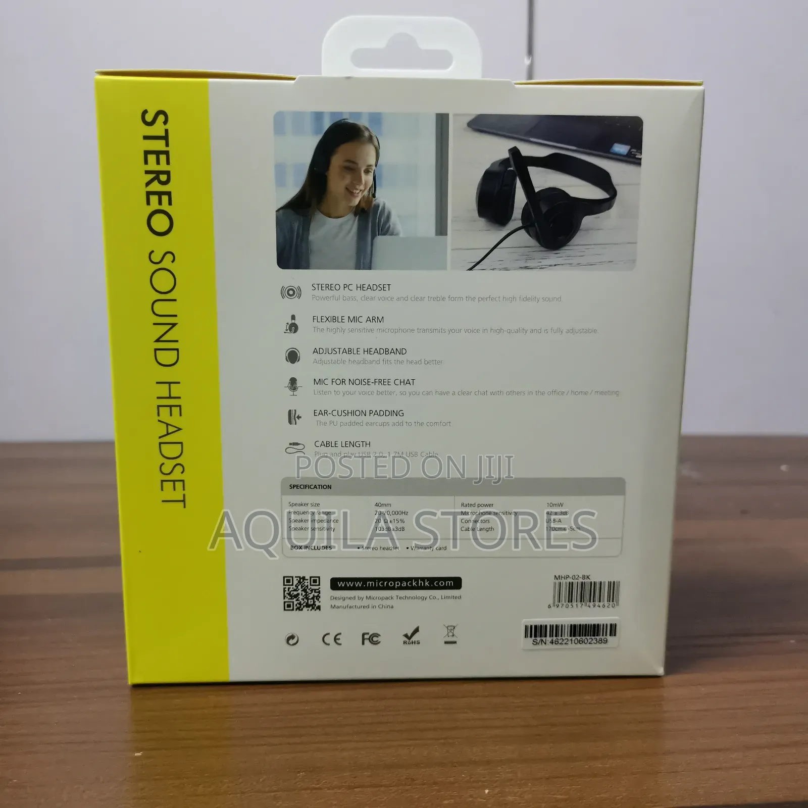 Micropack MHP-02 Usb Computer Stereo Sound Headset
