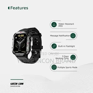 Green Lion Gravix Smart Watch - Black