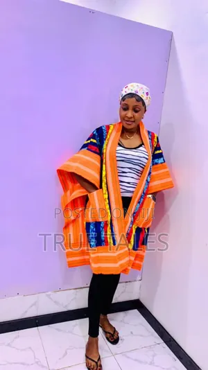Kimono Aso Oke/Ankara Combo Wear